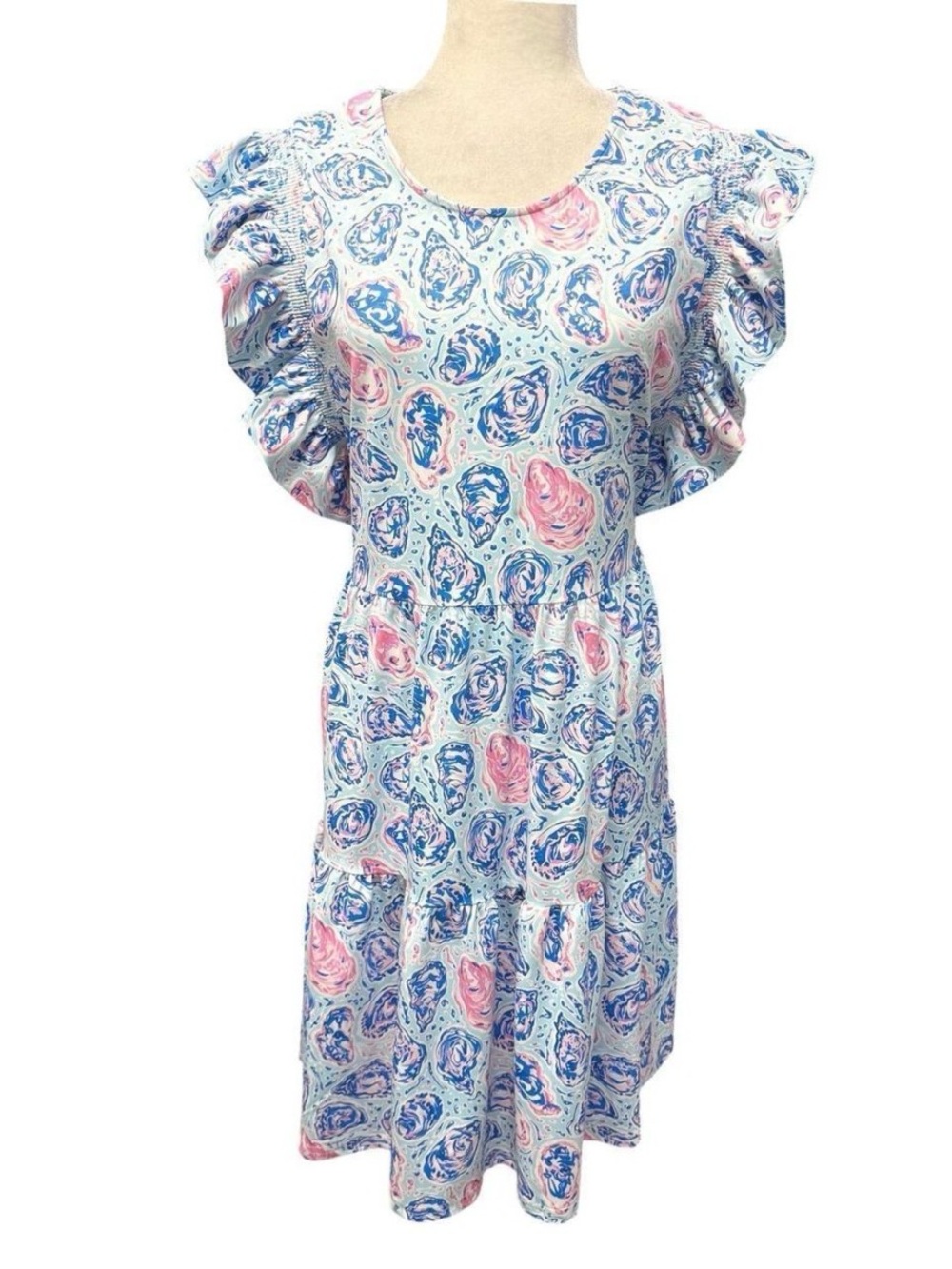 Simply Southern Light Blue Short Sleeve Paisley-Print Shirt